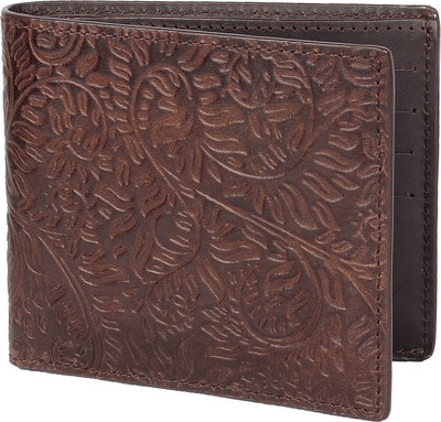 

Blackberrys Men Casual Brown Genuine Leather Wallet(8 Card Slots)