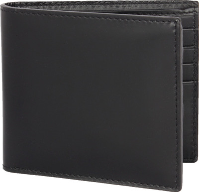 

Blackberrys Men Formal Black Genuine Leather Wallet(8 Card Slots)