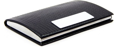 

ELS Men Casual Black Artificial Leather Card Holder(8 Card Slots)