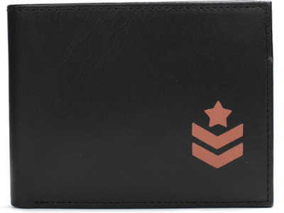 

French Connection Men Casual Black Genuine Leather Wallet(6 Card Slots)