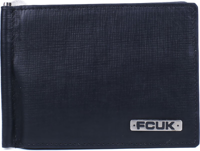 

French Connection Men Black Genuine Leather Wallet(6 Card Slots)