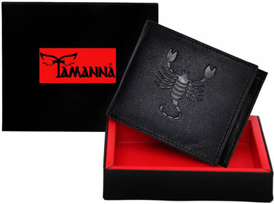 

Tamanna Men Casual Black Genuine Leather Wallet(1 Card Slot)