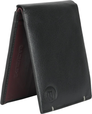 

BACHELOR Men Formal Black Genuine Leather Wallet(10 Card Slots), Brbc28