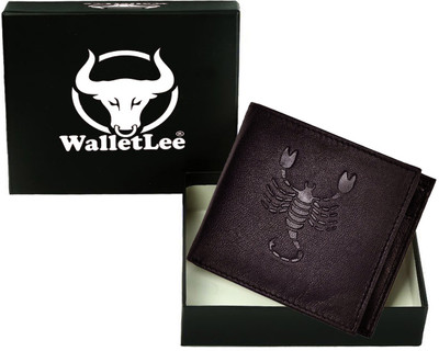 

WalletLee Men Casual Brown Genuine Leather Wallet(1 Card Slot)