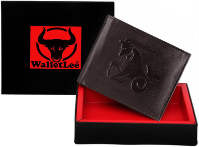 

WalletLee Men Black Genuine Leather Wallet(1 Card Slot), Brown