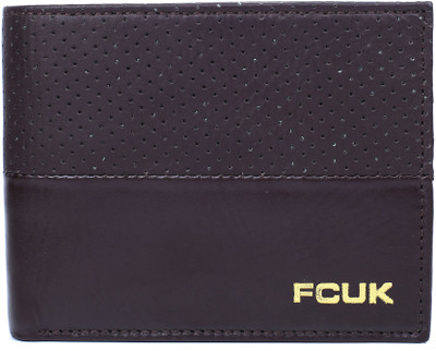 

French Connection Men Casual Brown Genuine Leather Wallet(6 Card Slots)