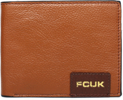 

French Connection Men Formal Brown Genuine Leather Wallet(6 Card Slots), Soft tan