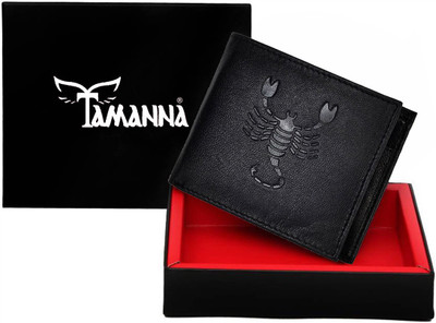 

Tamanna Men Casual Black Genuine Leather Wallet(1 Card Slot)