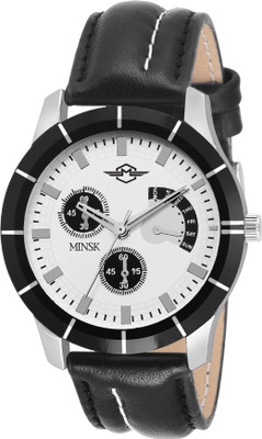

MINSK MK7052 leather strap Men's and Boy's Watch - For Boys