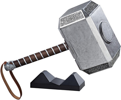 

Hasbro Marvel Legends Series Mjolnir Electronic Hammer(Grey)