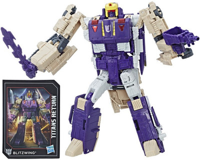 

Hasbro Transformers Generations Titans Return Voyager Blitzwing and Hazard(Multicolor)