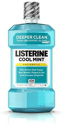 

Listerine Cool Mint Antiseptic Mouthwash for Bad Breath, Plaque and Gingivitis, 1.5 l Antiseptic Liquid(1.5 L)