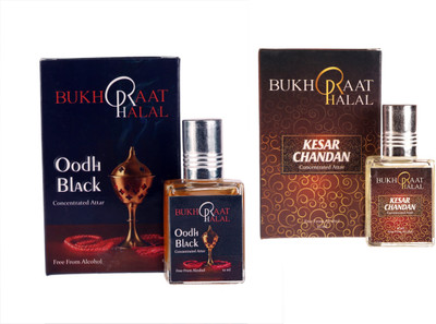 

RACKDACK Bukhraat Halal Oriental Treat Alcohol free Kesar Chandan & Oudh Black Floral Attar(Musk Arabia)