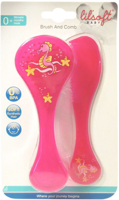 

Lilsoft Brush And Comb PINK(Pink)