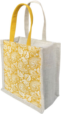 

Urban Jhola (UJ-9) jute Lunch Bag(White, 3 L)