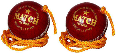 

Diablo Sports Leather Match Practice Hanging Cricket Ball Red Pack of 2 Cricket Training Ball(Pack of 2, Red)