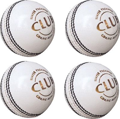 

Diablo Sports Leather Club Cricket Ball White Pack of 4 (4Part) Cricket Leather Ball(Pack of 4, White)