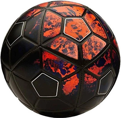 

rk enterprises RK Enterprises Red Black Football Size  Football - Size: (Pack of 1, Black, Red