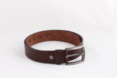 

Induspolo Men Brown Genuine Leather Belt, Dark brown