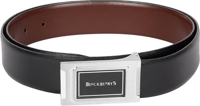 

Blackberrys Men Formal Black Genuine Leather Belt