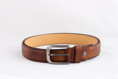

Induspolo Men Brown Genuine Leather Belt, Textured brown