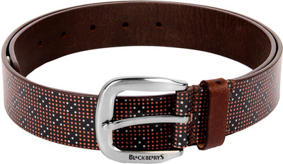 

Blackberrys Men Formal Brown Genuine Leather Belt