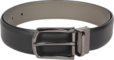 

Blackberrys Men Formal Grey Genuine Leather Belt, Black grey