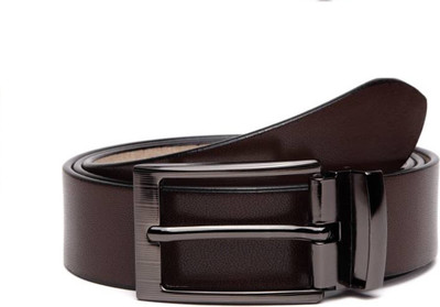 

Highonbrand Men Formal Brown Genuine Leather Reversible Belt, Tan