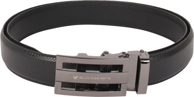 

Blackberrys Men Formal Black Genuine Leather Belt