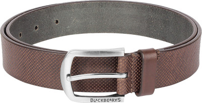 

Blackberrys Men Casual Brown Genuine Leather Belt