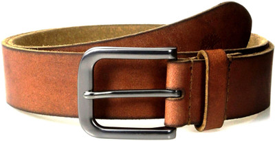 

Highonbrand Men Casual Tan Genuine Leather Belt, Brown