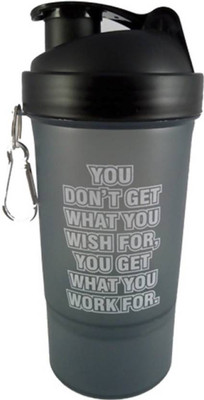 

Athlen Trendy Shaker With Tablet And protein Compartment 600 ml Shaker 600 Shaker(Pack of 1, Black)
