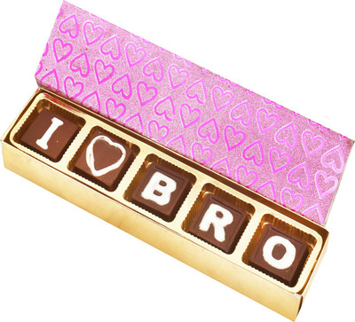 

Ghasitaram Gifts Chocolates- I Love Bro Chocolates Gift Box Brittles(500 g)