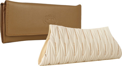 

Fillincart Casual, Formal, Party Beige, White Clutch
