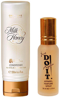 

Oriflame Sweden Milk & Honey Gold Conditioner - 200ml with one do it perfume 30 ml(Set of 2)