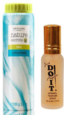 

Oriflame Sweden Cooling Breeze Talc (100 g) and do it perfume 30 ml(Set of 2)