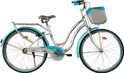 

BSA Ladybird Dazz 24 T Girls Cycle/Womens Cycle(Single Speed, Blue), Carolina blue;silver mist