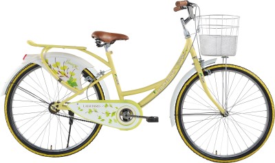 

BSA Ladybird Breeze 26 T Girls Cycle/Womens Cycle(Single Speed, Yellow), Butter yellow