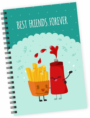 

Dpotli A5 Diary(Best Friends Forever, Multicolor)