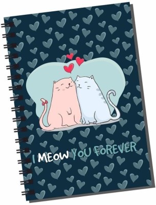 

dpotli A5 Diary(I meow you forever, Multicolor)