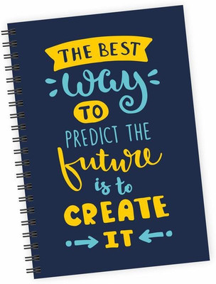 

Dpotli A5 Diary(The Best Way to Predict The Future is To Create It, Multicolor)