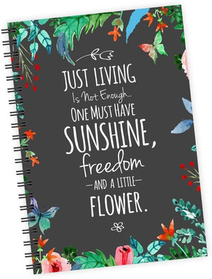

dpotli A5 Notebook(Just Living Is Not Enough, Multicolor)