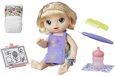 

Baby Alive Ba Finger Paint Baby Blonde(Multicolor)