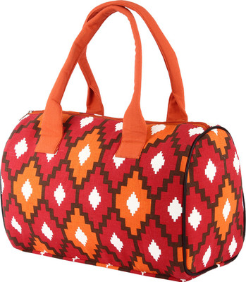 

Sontronix Eco-Friendly Handmade Signature Graphic Design Travel Duffel Bag(Orange)