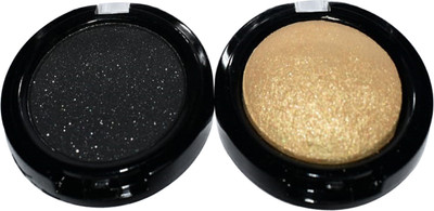 

Platinum Professional 3D Waterproof Eyeshadow For Woman ( Pure Gold, Shimmer Black) 16 g(Multi)