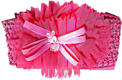 

Proplady Floral Cutwork Baby Head Band(Pink)