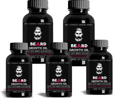 

Vihado MAN Beard & Mustache Oil 30Ml Pack of 5Hair Oil (150 ml) Hair Oil(30 ml)