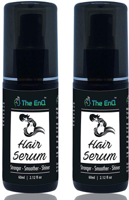 

The EnQ Hair Serum, Nourishing and Frizz Control Serum, 60ml Pack Of 2(60 ml)
