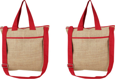 

KS Tote(Beige, Red)