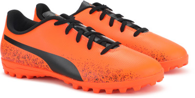 

Puma Boys & Girls Lace Football Shoes(Orange, Shocking orange-black-cordovan